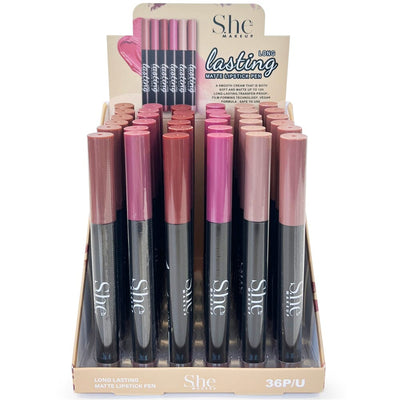 Long Lasting Matte Lipstick Pen Nude B (36 units)