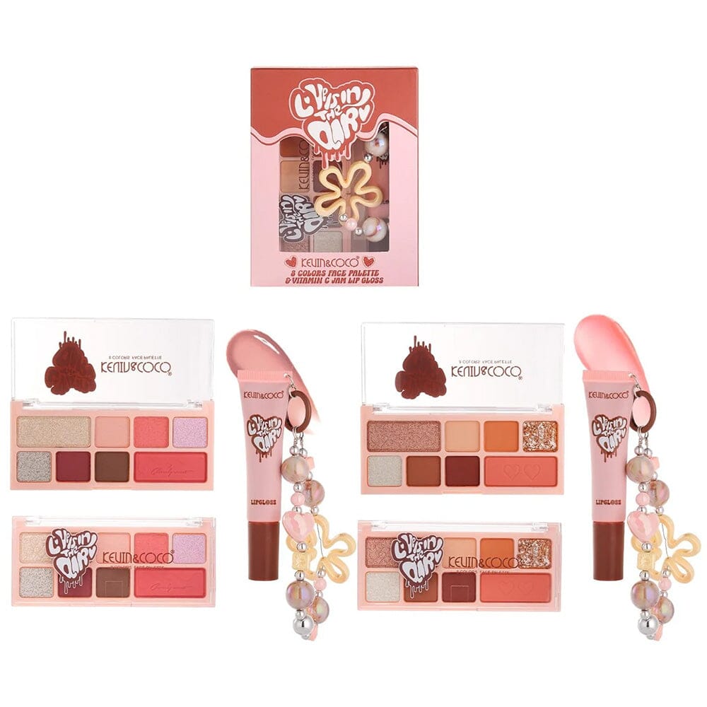 Love Is In The Air 8 Color Palette & Lip Gloss (12 units
