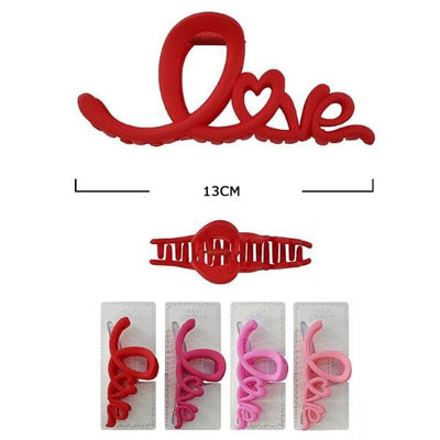 Love Shape Hair Jaw Clip 9018 (12 units)