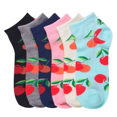 Mamia Spandex Women's Socks CHERRY2 ( 12 units)