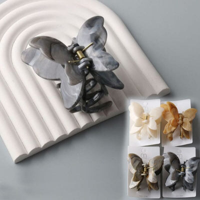 Marble Stone Butterfly Claw Clip 11214 (12 units)