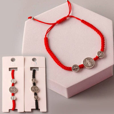 Mary Coins Macrame Adjustable Bracelets 18284 (12 units)