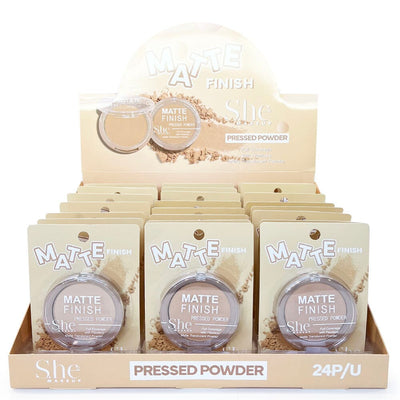 Matte Finish Pressed Powder (24 units)