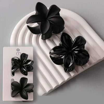 Matte Mix Plumeria Claw Clip 11031 (12 units)