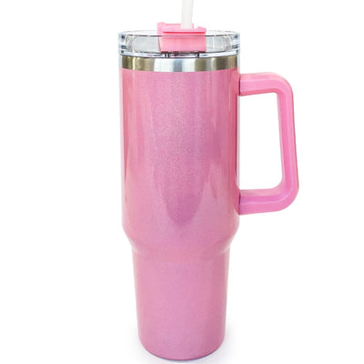 Mermaid Colored Travel Cup 40oz - PINK (1 unit)