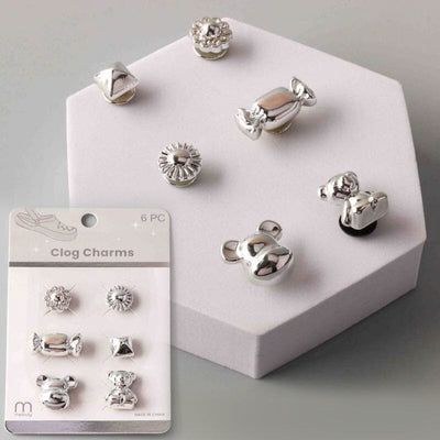 Metal Teddy Mix Shoes Charm 8187 (12 units)