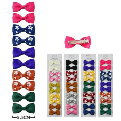 Mini 10PC Hair Bow 40002D (12 units)