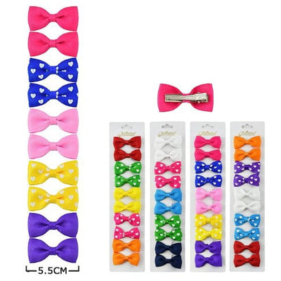 Mini 10PC Hair Bow 40003R (12 units)