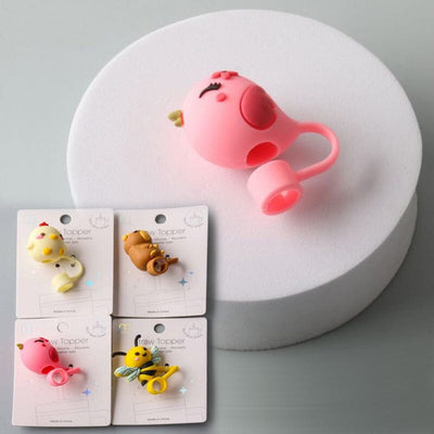 Mix Animal Straw Topper Cap 8200 (12 units)
