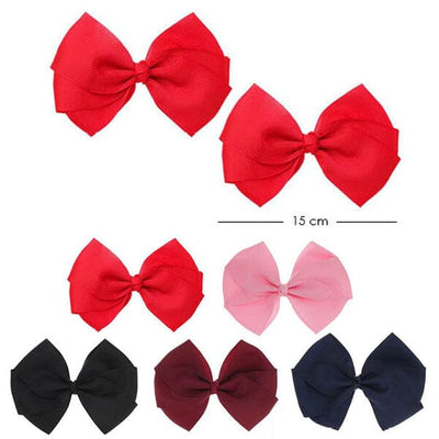 Mix Color Flat Hair Bow 4704-MIX (24 units)