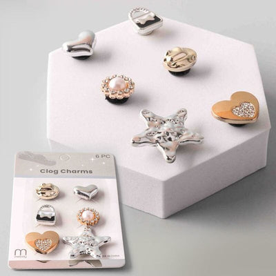 Mix Metal Girl Shoes Charm 8186 (12 units)