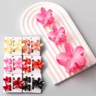 Mix Tropical Flower Claw Clip 11196 (12 units)