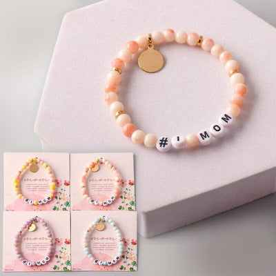 Mom Marble Beaded Bracelets 18180 (12 units)