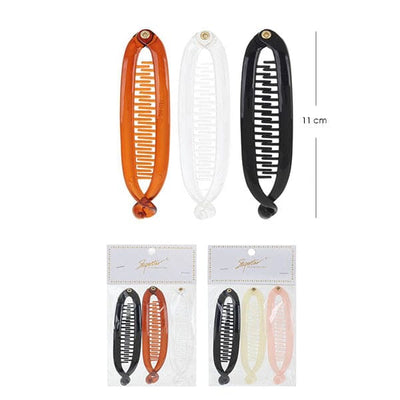 Multi 3PC Hair Clip 2828 (12 units)