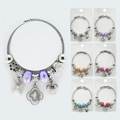 Multi Charm Bracelets 49272 (12 units)