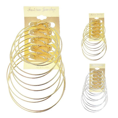 Multi Hoop Earrings 1501 (12 units)