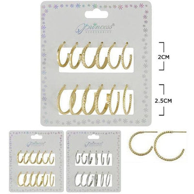 Multi Hoop Earrings 3236GS (12 units)