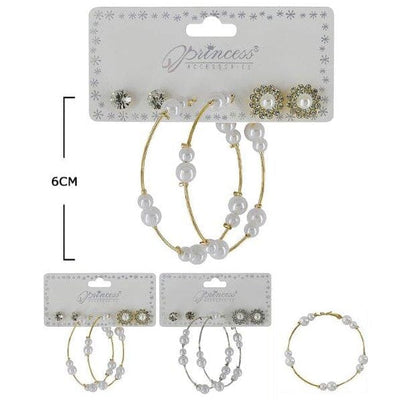 Multi Hoop Earrings 3260GS (12 units)