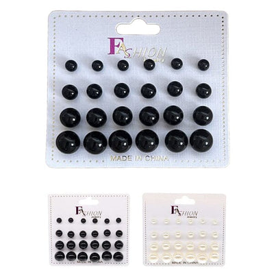 Multi Size Pearl Earrings 1551 (12 units)