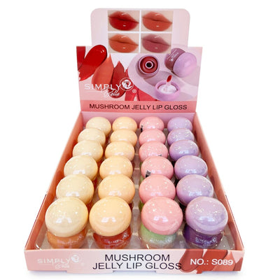 MUSHROOM JELLY LIP GLOSS 4 TONES (24 units)