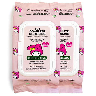 My Melody 3-IN-1 Complete Cleansing Essence-Rich Towelettes - Smoothing Aloe (2 units)