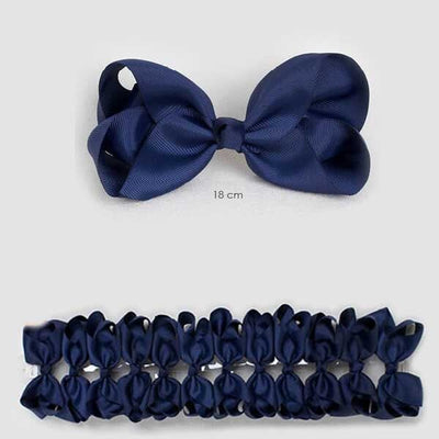 Navy Blue Loop Hair Bow 4700-BL4 (12 units)