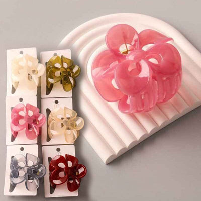 Opaque Daisy Shape Claw Clip 11236 (12 units)