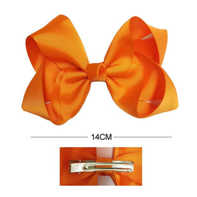 Orange Classic Hair Bow (12 units)