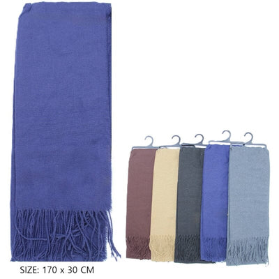 Pashmina Solid Winter Scarf 9005-1 (12 units)