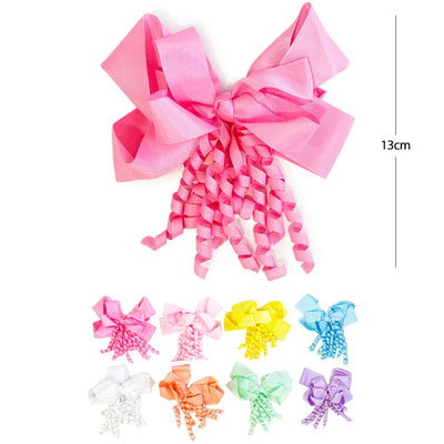 Pastel Tone Hair Bow Pin 2700P (12 units)