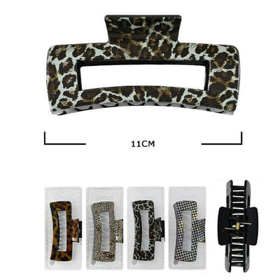 Pattern Printed Hair Jaw Clip 10723BG (12 units)