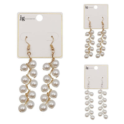 Pearl Drop Earrings 2734 (12 units)