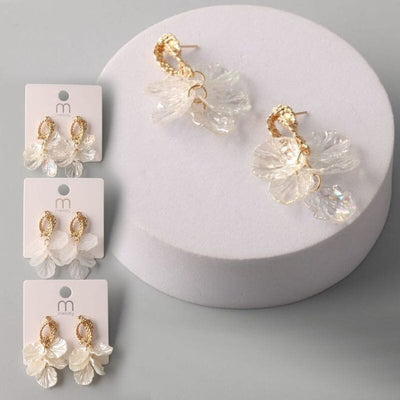 Petal Tassel Braid Knot Earring 37803 (12 units)