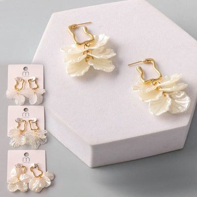 Petal Tassel Square Huggie Earring 37478 (12 units)