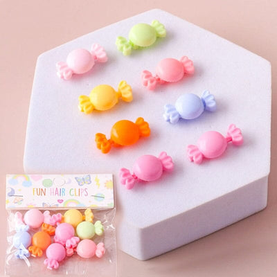 Plastic Candy Hair Clips 2436 ( 12 units)