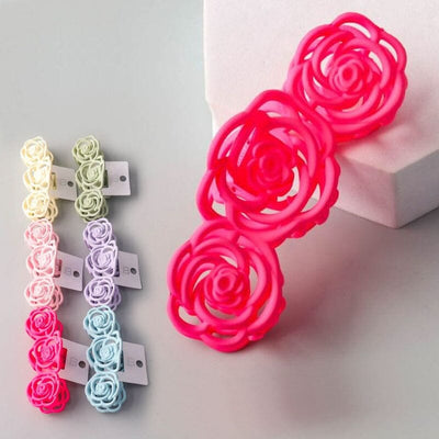 Plastic Roses Claw Clips 10321 (12 units)