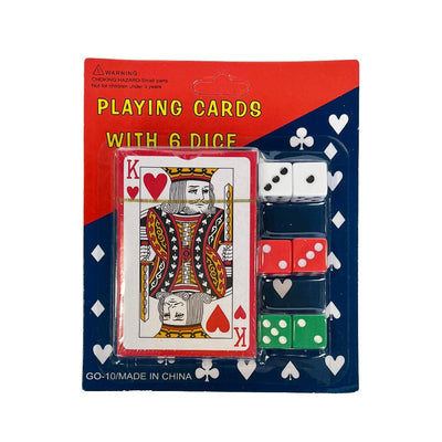 Playing Card With 6 Dice (12 units)