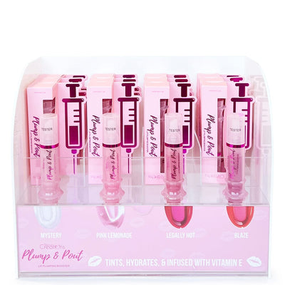 Plump & Pout Lip Plumping Boosters Gloss Display 48PCS Set + Free Testers (1 unit)