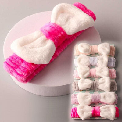 Plush Bow Headband 0180 (12 units)