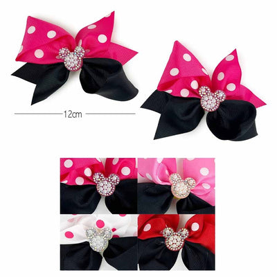 Polka Dot Hair Bow 2115 (24 units)