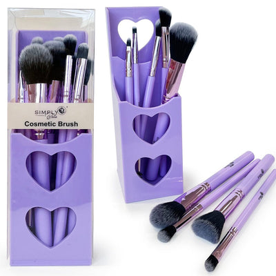 Professional Makeup Brush Set With Case - Purple (1 unit)