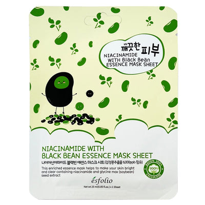 Pure Skin Essense Mask Sheet - Black Bean (10 units)