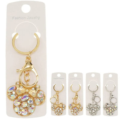 Rhinestone Charm Keychain 48029 (12 units)