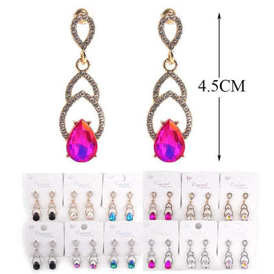 Rhinestone Drop Earring 6950 (12 units)