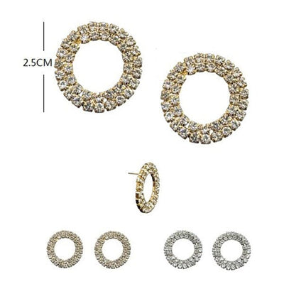 Rhinestone Earring 3047SLGD (12 units)