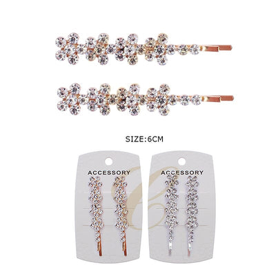 Rhinestone Hair Pin Set 0207GS (12 units)