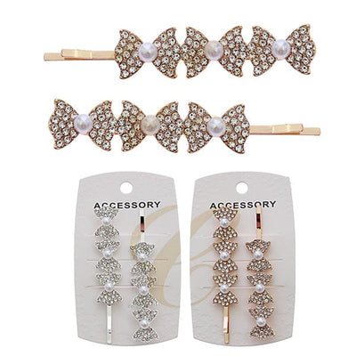 Rhinestone Hair Pin Set 0221GS (12 units)