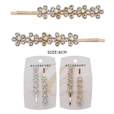 Rhinestone Hair Pin Set 0224GS (12 units)