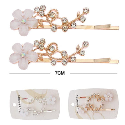 Rhinestone Hair Pin Set 1042GS (12 units)