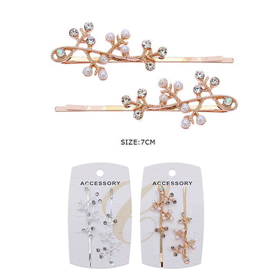 Rhinestone Hair Pin Set 1064GSC (12 units)